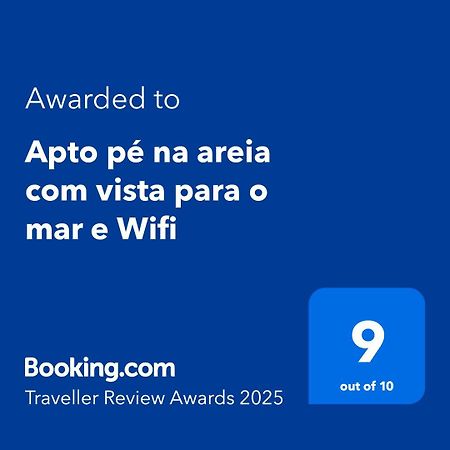 Apto Pe Na Areia Com Vista Para O Mar E Wifi Praia Grande  Exteriér fotografie